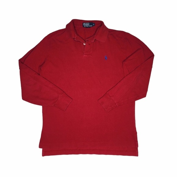 Polo Ralph Lauren Other - Polo By Ralph Lauren Long Sleeve Polo Collar Red Size Small